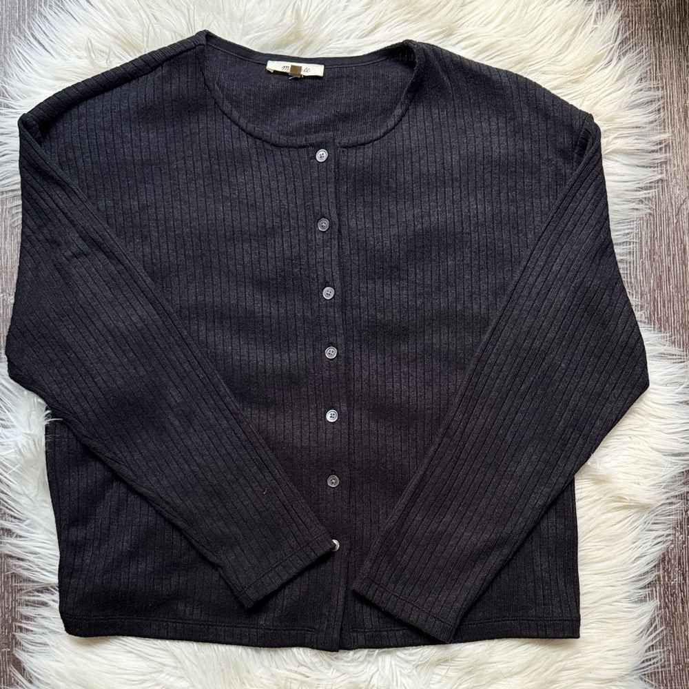 Madewell Ribbed sweater cardigan, M